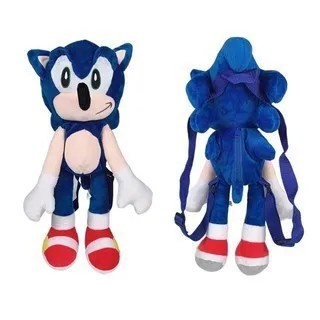 Мягкая плюшевая игрушка Sonic The Hedgehog в стиле аниме, плюшевый рюкзак Knuckles Shadow