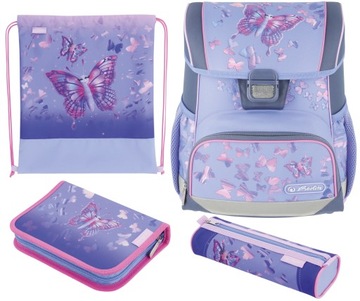 TORNISTER SZKOLNY HERLITZ LOOP PLUS BUTTERFLY PARADISE KLASA 1-3