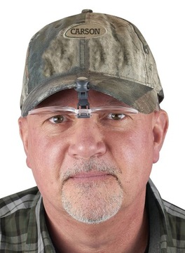 Lupa na czapkę Carson VisorMag 2x / +4,0 Dioptrie Clip-On Magnifier