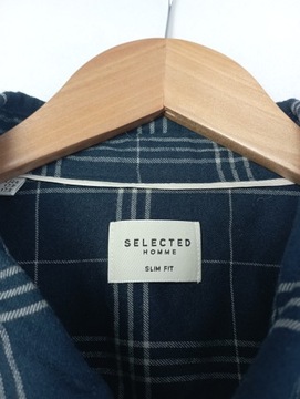 ATS koszula SELECTED HOMME bawełna kratka XL slim