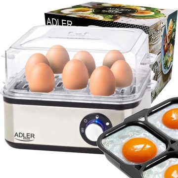 Jajowar do Gotowania 8 Jajek 3 Stopnie Twardości Na Miękko Średnio Twardo