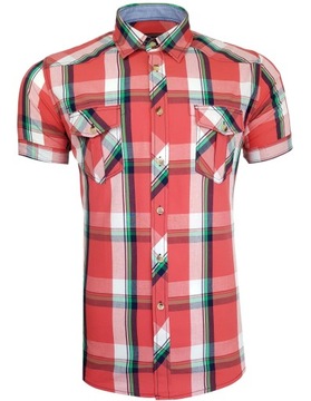 KOSZULA MĘSKA KRÓTKI RĘKAW _ KRATA _ K128 r. XXL