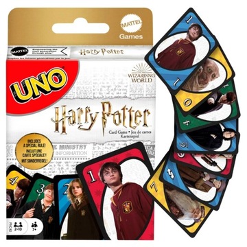 MATTEL GRA KARCIANA KARCIANKA RODZINNA TOWARZYSKA UNO HARRY POTTER 7+