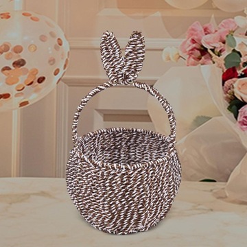 Пасхальная корзина для конфет для хранения подарков. Пасхальное украшение в милом стиле B.