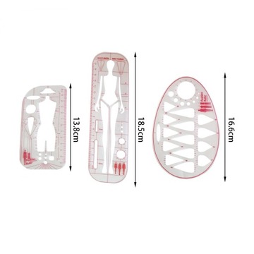 Szablon mody Linijka Twórcy wzorów Sukienki Wielofunkcyjne ubrania robocze