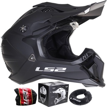 LS2 MX700 SUBVERTER EVO czarny mat KASK CROSS ATV