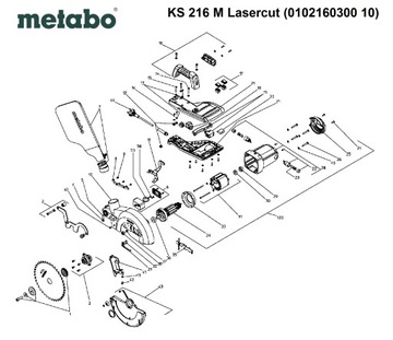 Ротор Metabo для торцовочной пилы KS 216 Lasercut