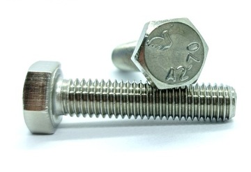 Винт из нержавеющей стали INOX M8x70 A2 DIN 933 5 шт.