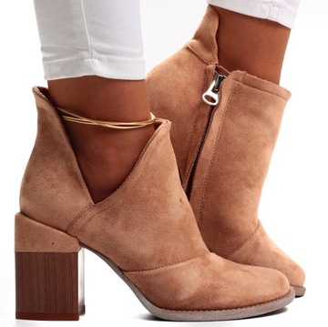 ЭЛЕГАНТНЫЕ ЖЕНСКИЕ БОТИЛЬОНЫ С ЦВЕТНЫМ КРАСКОМ