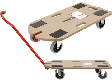 YATO WÓZEK TRANSPORTOWY PLATFORMOWY PLATFORMA Z DYSZLEM 250 KG