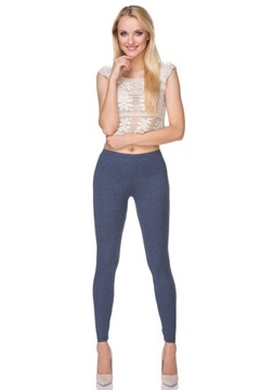 DAMSKIE LEGGINSY GETRY MIX KOLORÓW BAWEŁNA FULL L