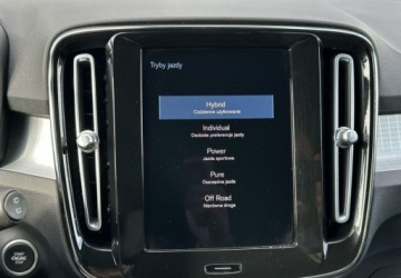 Volvo XC40 Crossover Plug-In 1.5 T5 Plug-in Hybrid 262KM 2021 Volvo XC 40 T4 Plug-In Navi Led Asystenci FV23 1.5 261KM, zdjęcie 19
