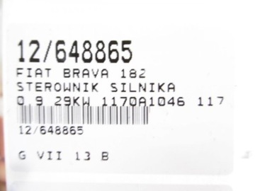 BRAVA ŘÍZENÍ MOTORU 0261206276 1,2 467778190