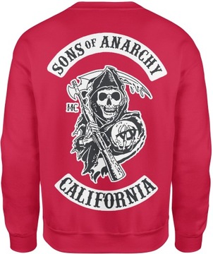 MĘSKA BLUZA SONS OF ANARCHY SYNOWIE ANARCHII R. M BEZ KAPTURA