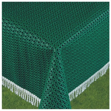 OBRUS OGRODOWY PIANKOWY ZIELONY ZEWNĘTRZNY PROSTOKĄT PLAMOODPORNY 130x160cm