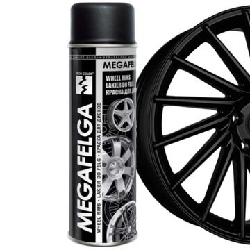 LAKIER SPRAY FARBA DO FELG CZARNY SATYNA