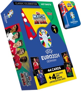 Official cards Topps EURO 2024 Mega Tin - Hot Shots Limited