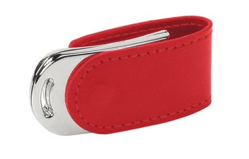 PENDRIVE REKLAMOWY USB z logo skórzany PDs-14 8GB Z GRAWEREM 10 SZT