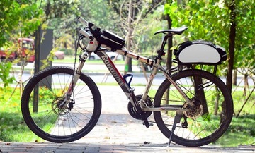 ВЕЛОСИПЕДНАЯ СУМКА + СУМКА, прочная, алюминиевая, универсальная для велосипеда