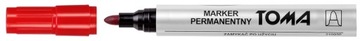 Marker permanentny czerwony Toma TO-090 1 szt.