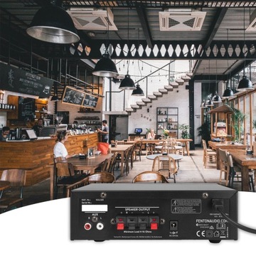 Wzmacniacz CYFROWY 2x50W Fenton BT USB akumulator