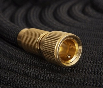 OGRODOWY WĄŻ 7,5m ROZCIĄGLIWY + ZŁĄCZKI + PISTOLET