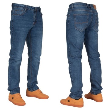 Spodnie męskie jeans W:39 102 CM L:30 granat