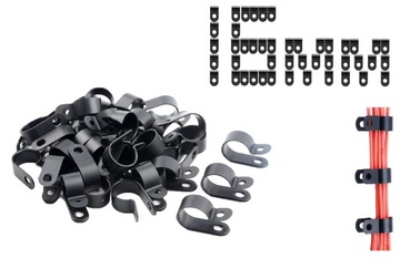 10x 16 mm OBEJMA 5/8 TYP-R UCHWYT KABLA PRZEWODU HAMULCOWEGO PALIWA OPASKA