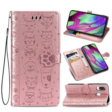 Samsung Galaxy A40 Etui Pokrowiec Portfel Podpórka