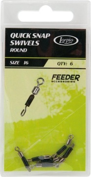 ŁĄCZNIK LORPIO QUICK SNAP SWIVEL ROUND nr.16