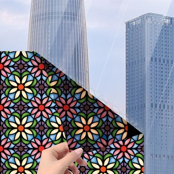 Наклейка из фольги для витражного стекла конфиденциальности