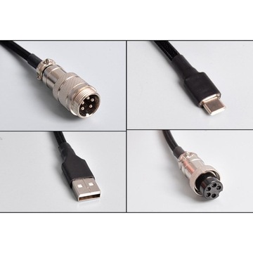 Кабель USB Type C 3M, кабель с быстрой спиральной пружиной и