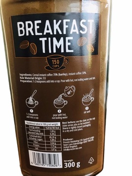 Kawa Rozpuszczalna śniadaniowa Breakfast Time 300g PROCOM