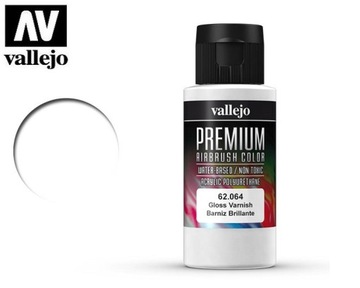 Vallejo 62064 Gloss Varnish Premium 60ml - глянцевый прозрачный лак