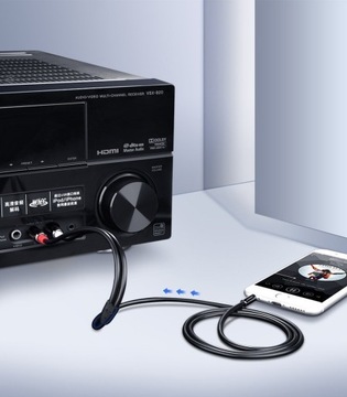 АУДИОКАБЕЛЬ UGREEN AV116, РАЗЪЕМ 3,5 ММ НА 2 x RCA, ДЛИННЫЙ КАБЕЛЬ, 2 М