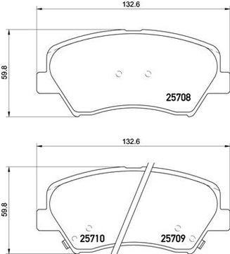 KLOCKI HAMULCOWE PRZÓD HYUNDAI I30 KIA CEED SHUMA