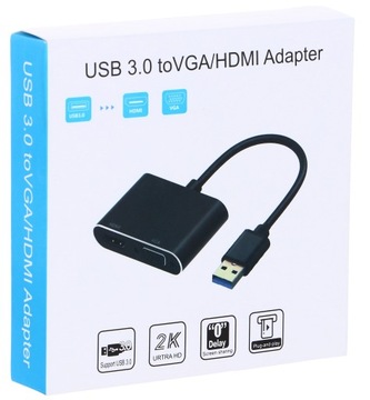 КОНВЕРТЕР USB 3.0 в HDMI + АДАПТЕР VGA ИГРОВАЯ КАРТА