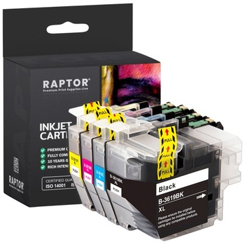 4x Tusz do Brother LC3619XL MFC-J2330DW MFC-J3530DW MFC-J3930DW MFC-J2730DW