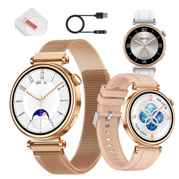 SMARTWATCH DAMSKI ZEGAREK ROZMOWY POWIADOMIENIA SPORT ZDROWIE POLSKIE MENU