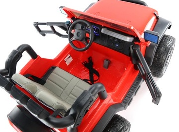 JEEP V12 4x4 2-местный САМЫЙ ПРОЧНЫЙ 180W ИЗ КОЖИ EVA