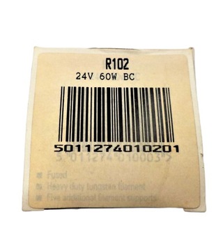 RING BC 24В 60Вт байонетная лампа R102