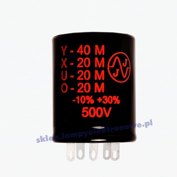 Kondensator elektrolityczny 40+3x20uF/500V Chassis JJ-Electronic