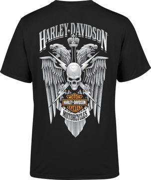 KOSZULKA HARLEY DAVIDSON MĘSKA T-SHIRT ROZMIAR 3XL MĘSKI TSHIRT Z NADRUKIEM