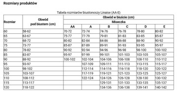 BIUSTONOSZ GŁADKI usztywniany 38/85 C Linaise biał