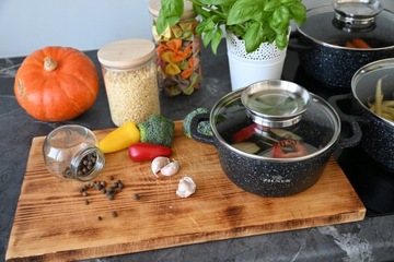 Набор кастрюль BLACK STONE POTS, 6 кастрюль с крышками.