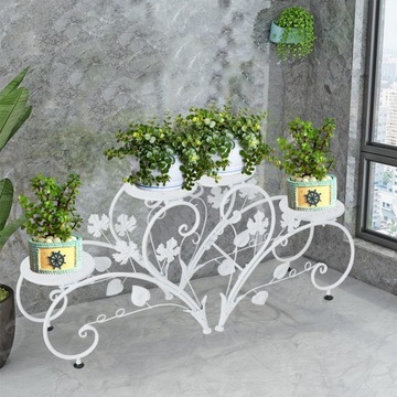 Металлическая подставка для цветов 4 цветочных горшка в форме сердца Подставка для цветов