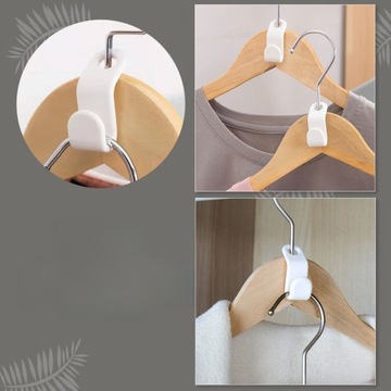 100 SZT. HACZYKI DO WIESZAKÓW DOMOWYCH HACZYKI ŁĄCZĄCE DO WIESZAKÓW SPACE SAVIN