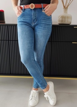 Джинсы скинни MS6 FASHIONABLE M.SARA С ПОЯСОМ 50 4XL (38) 38-50