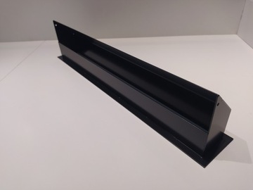 Kratka kominkowa luft 90x600 czarna bez łączeń wentylacyjna 9x60 metalowa