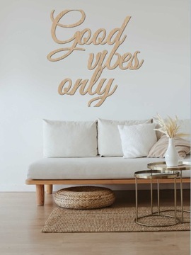 Картина-декорация надпись Good Vibes Only Vibes 50 см
